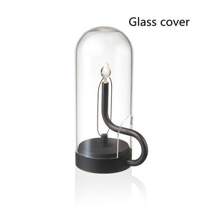 Retro Restaurant Bar USB Rechargeable Bedroom Candle Flame Nightlight